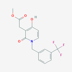 Methyl 2-{4-hydroxy-2-oxo-1-[3-(trifluoromethyl)benzyl]-1,2-dihydro-3-pyridinyl}acetate