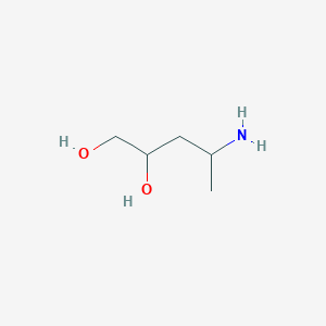 molecular formula C5H13NO2 B14233622 2-Amino-1,2,3-trideoxypentitol CAS No. 381718-62-3