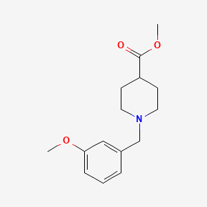 molecular formula C15H21NO3 B1423365 Methyl 1-[(3-methoxyphenyl)methyl]piperidine-4-carboxylate CAS No. 1354962-18-7