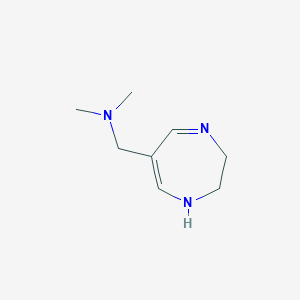 molecular formula C8H15N3 B14233675 1-(2,3-dihydro-1H-1,4-diazepin-6-yl)-N,N-dimethylmethanamine CAS No. 769899-33-4