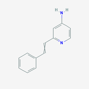 molecular formula C13H12N2 B14233687 2-(2-Phenylethenyl)pyridin-4-amine CAS No. 521916-76-7