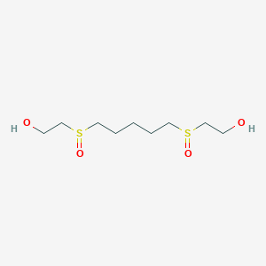molecular formula C9H20O4S2 B14233701 2,2'-(Pentane-1,5-diyldisulfinyl)diethanol 