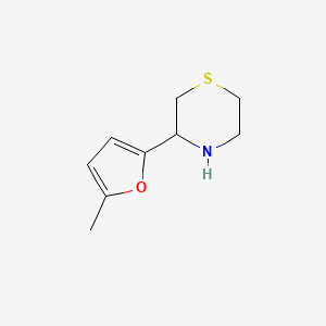 molecular formula C9H13NOS B1423374 3-(5-Methylfuran-2-yl)thiomorpholine CAS No. 1344306-84-8