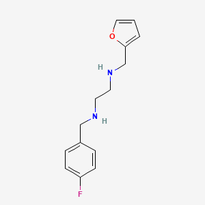 molecular formula C14H17FN2O B14233747 N~1~-[(4-Fluorophenyl)methyl]-N~2~-[(furan-2-yl)methyl]ethane-1,2-diamine CAS No. 627522-79-6