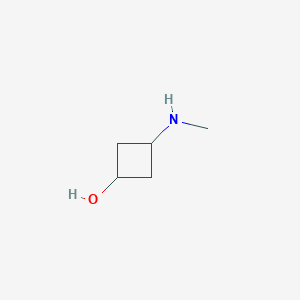 molecular formula C5H11NO B1423375 3-(甲基氨基)环丁醇 CAS No. 1354952-94-5