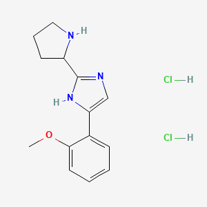 4-(2-methoxyphenyl)-2-(pyrrolidin-2-yl)-1H-imidazole dihydrochloride