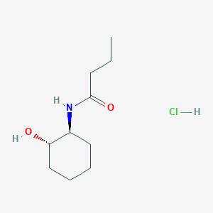molecular formula C10H20ClNO2 B14233773 N-[(1S,2S)-2-hydroxycyclohexyl]butanamide;hydrochloride CAS No. 821800-99-1