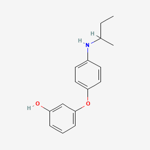 molecular formula C16H19NO2 B14233806 3-[4-(Butan-2-ylamino)phenoxy]phenol CAS No. 394647-04-2