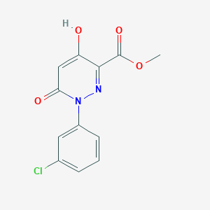 Methyl 1-(3-chlorophenyl)-4-hydroxy-6-oxo-1,6-dihydro-3-pyridazinecarboxylate