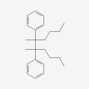 molecular formula C24H34 B14233851 Benzene, 1,1'-(1,2-dibutyl-1,2-dimethyl-1,2-ethanediyl)bis- CAS No. 824400-81-9
