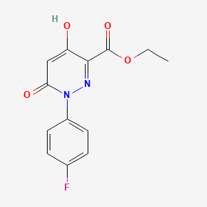 Ethyl 1-(4-fluorophenyl)-4-hydroxy-6-oxo-1,6-dihydropyridazine-3-carboxylate
