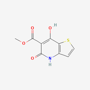 molecular formula C9H7NO4S B1423392 Methyl 7-hydroxy-5-oxo-4,5-dihydrothieno[3,2-b]pyridine-6-carboxylate CAS No. 90691-13-7