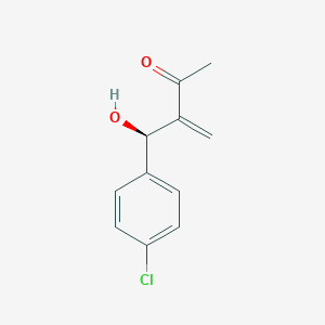 molecular formula C11H11ClO2 B14233922 3-[(R)-(4-Chlorophenyl)(hydroxy)methyl]but-3-en-2-one CAS No. 500167-72-6