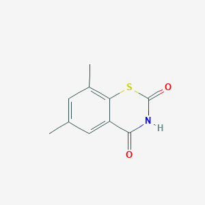 molecular formula C10H9NO2S B14233937 6,8-Dimethyl-1,3-benzothiazine-2,4-dione CAS No. 551935-85-4