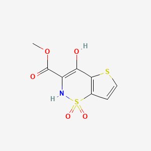 molecular formula C8H7NO5S2 B1423397 methyl 4-hydroxy-2H-thieno[2,3-e][1,2]thiazine-3-carboxylate 1,1-dioxide CAS No. 98827-44-2