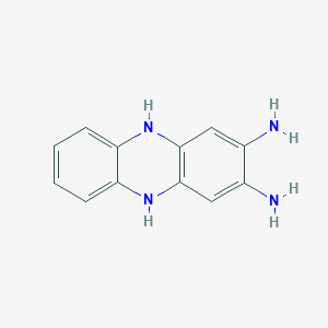 molecular formula C12H12N4 B14234020 5,10-Dihydrophenazine-2,3-diamine CAS No. 562858-08-6