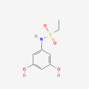 molecular formula C8H11NO4S B14234050 N-(3,5-Dihydroxyphenyl)ethanesulfonamide CAS No. 381725-79-7