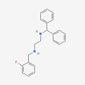molecular formula C22H23FN2 B14234052 N'-benzhydryl-N-[(2-fluorophenyl)methyl]ethane-1,2-diamine CAS No. 627523-04-0