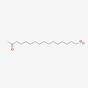 molecular formula C16H32O2 B14234066 16-Hydroxyhexadecan-2-one CAS No. 421576-50-3