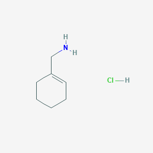 molecular formula C7H14ClN B1423408 (1-Cyclohexen-1-ylmethyl)amine hydrochloride CAS No. 34453-11-7