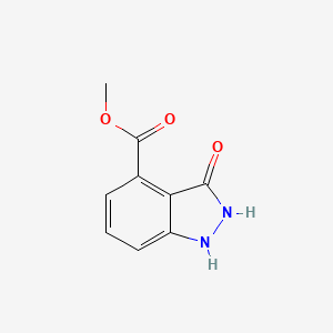 molecular formula C9H8N2O3 B1423409 Methyl 3-hydroxy-1H-indazole-4-carboxylate CAS No. 787581-35-5