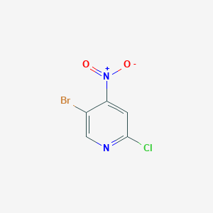 molecular formula C5H2BrClN2O2 B1423410 2-Chloro-4-nitro-5-bromopyridine CAS No. 1082041-27-7