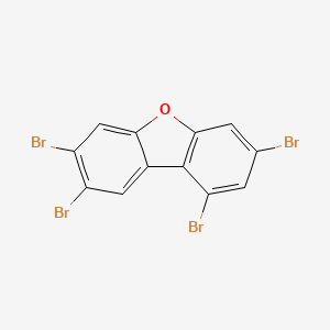 molecular formula C12H4Br4O B14234102 1,3,7,8-Tetrabromo-dibenzofuran CAS No. 617707-79-6