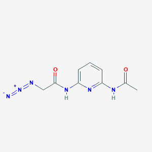 molecular formula C9H10N6O2 B14234132 N-(6-Acetamidopyridin-2-yl)-2-azidoacetamide CAS No. 532933-03-2