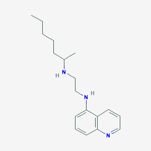 molecular formula C18H27N3 B14234138 N~1~-(Heptan-2-yl)-N~2~-(quinolin-5-yl)ethane-1,2-diamine CAS No. 627519-81-7