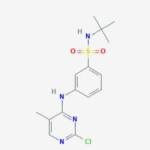 N-(tert-Butyl)-3-((2-chloro-5-methylpyrimidin-4-yl)amino)benzenesulfonamide