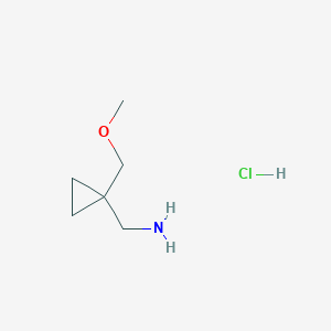 {[1-(Methoxymethyl)cyclopropyl]methyl}amine hydrochloride