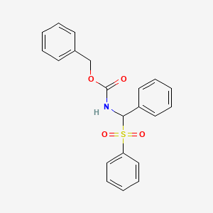 molecular formula C21H19NO4S B14234191 Benzyl [(benzenesulfonyl)(phenyl)methyl]carbamate CAS No. 383366-27-6