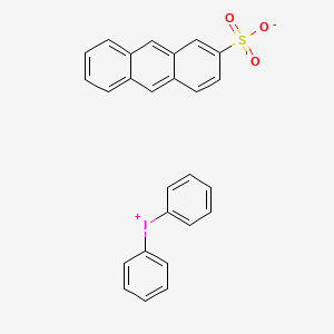 molecular formula C26H19IO3S B14234214 Diphenyliodanium anthracene-2-sulfonate CAS No. 405263-63-0