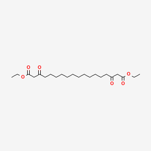 molecular formula C22H38O6 B14234226 Diethyl 3,16-dioxooctadecanedioate CAS No. 349560-39-0
