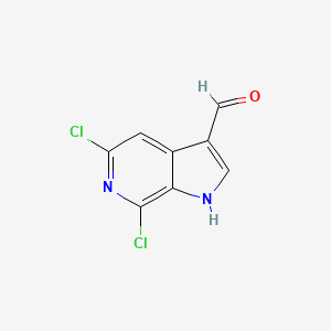 5,7-dichloro-1H-pyrrolo[2,3-c]pyridine-3-carbaldehyde
