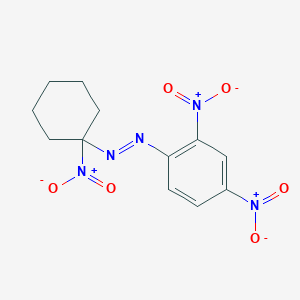 molecular formula C12H13N5O6 B14234247 Diazene, (2,4-dinitrophenyl)(1-nitrocyclohexyl)-, (1E)- CAS No. 618885-21-5