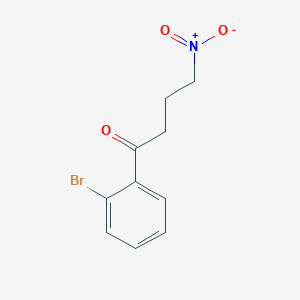 molecular formula C10H10BrNO3 B14234256 1-(2-Bromophenyl)-4-nitrobutan-1-one CAS No. 823809-84-3