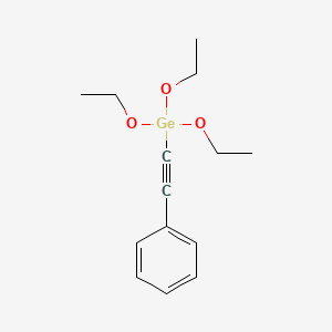 molecular formula C14H20GeO3 B14234274 Triethoxy(phenylethynyl)germane CAS No. 489433-02-5