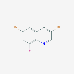 molecular formula C9H4Br2FN B1423430 3,6-Dibromo-8-fluoroquinoline CAS No. 1315367-35-1