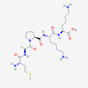 molecular formula C25H47N7O6S B14234306 L-Methionyl-L-alanyl-L-prolyl-L-lysyl-L-lysine CAS No. 548738-35-8