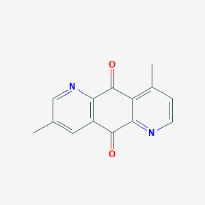 molecular formula C14H10N2O2 B14234316 3,9-Dimethylpyrido[2,3-g]quinoline-5,10-dione CAS No. 824405-35-8