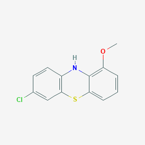 molecular formula C13H10ClNOS B14234356 7-Chloro-1-methoxy-10H-phenothiazine CAS No. 823802-33-1