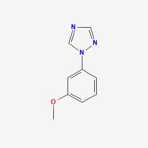 molecular formula C9H9N3O B1423436 1-(3-methoxyphenyl)-1H-1,2,4-triazole CAS No. 1334149-02-8