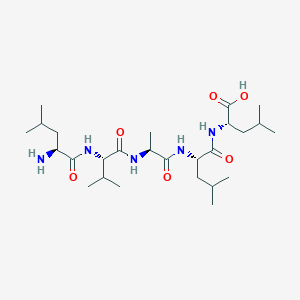 molecular formula C26H49N5O6 B14234369 L-Leucyl-L-valyl-L-alanyl-L-leucyl-L-leucine CAS No. 494804-68-1