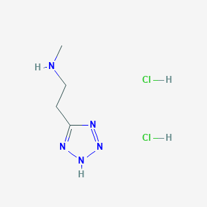 molecular formula C4H11Cl2N5 B1423437 methyl[2-(2H-1,2,3,4-tetrazol-5-yl)ethyl]amine dihydrochloride CAS No. 1334149-16-4