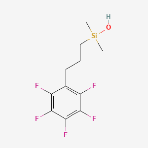 molecular formula C11H13F5OSi B14234389 Dimethyl[3-(pentafluorophenyl)propyl]silanol CAS No. 261968-96-1