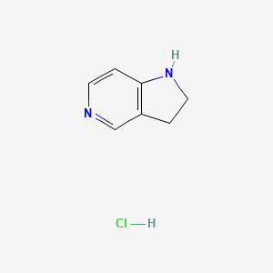 molecular formula C7H9ClN2 B1423442 2,3-二氢-1H-吡咯并[3,2-c]吡啶盐酸盐 CAS No. 5912-19-6