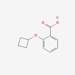 molecular formula C11H12O3 B1423443 2-Cyclobutoxybenzoic acid CAS No. 1275723-72-2