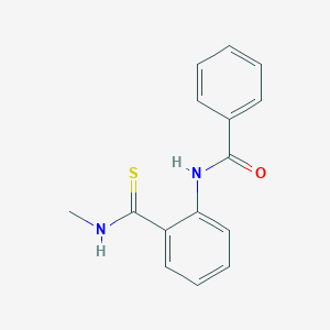molecular formula C15H14N2OS B14234452 N-[2-(Methylcarbamothioyl)phenyl]benzamide CAS No. 396716-38-4