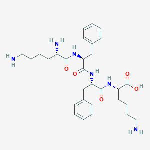 molecular formula C30H44N6O5 B14234481 L-Lysyl-L-phenylalanyl-L-phenylalanyl-L-lysine CAS No. 368454-10-8